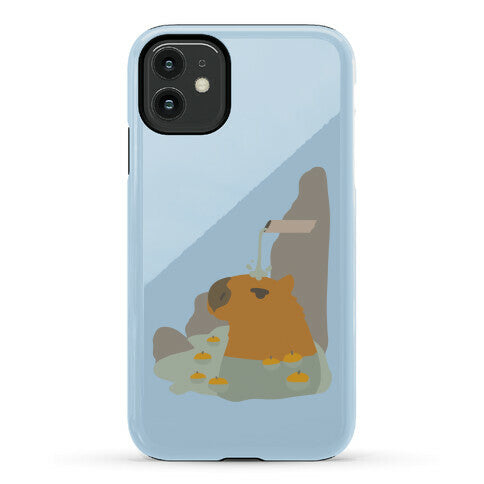 Capybara Hot Spring Phone Case